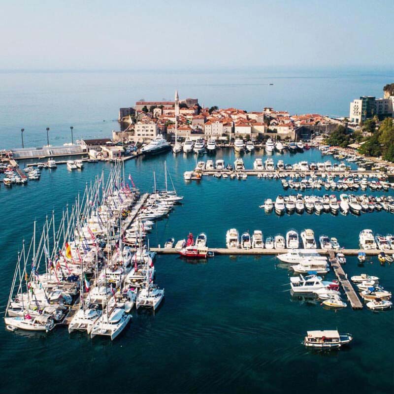 Berthing at Budva Montenegro Dukley MArina