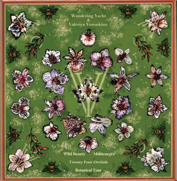Botanical Silk Twill Scarf